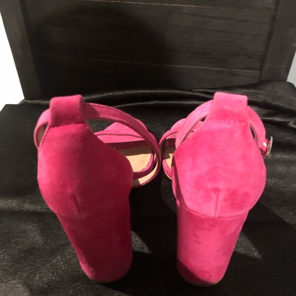Steve Madden Pink Heeled Sandals SZ 8.5 - Picture 8 of 10